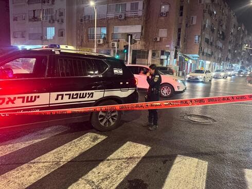 מזירת התאונה ברחוב בלפור בבת ים