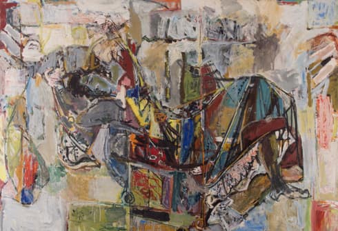 יחזקאל שטרייכמן ,"אישה שוכבת", 1957 (צילום: מוזיאון העיר לאמנות) יחזקאל שטרייכמן ,"אישה שוכבת", 1957