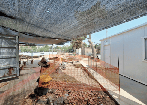 השביל מפארק המסילה שנחסם (צילום: אבישג זוהר) השביל מפארק המסילה שנחסם