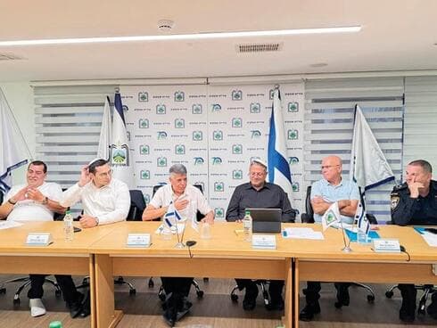  השר לביטחון לאומי, איתמר בן גביר,  שר הנגב והגליל יצחק וסרלאוף ויו״ר ועדת הביטחון הלאומי צביקה פוגל