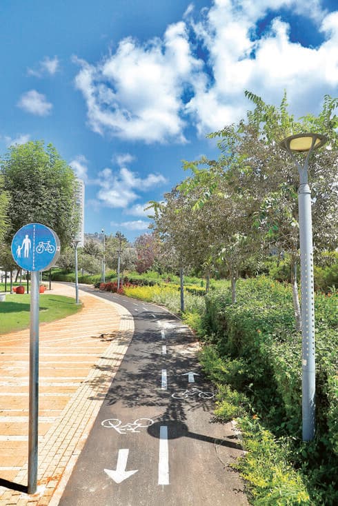 שביל אופניים (צילום: משרד התחבורה) שביל אופניים