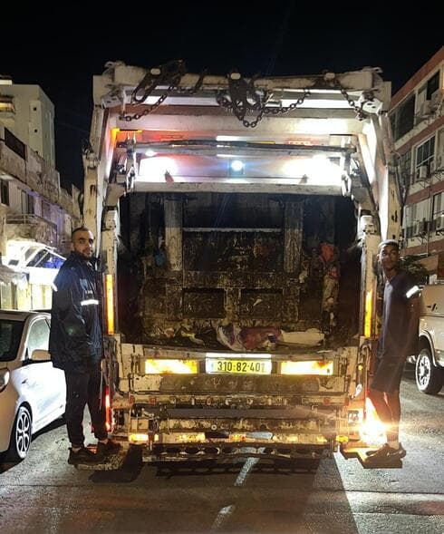 פינוי אשפה בבת ים (צילום ארכיון: עיריית בת ים) פינוי אשפה בבת ים