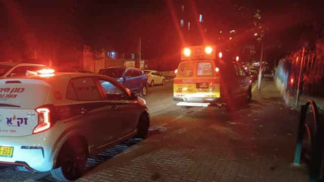 זירת האירוע ברחוב רבי עקיבא נתניה