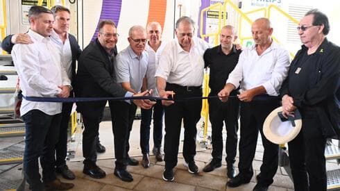 חנוכת מכשיר MRI בסמי עופר חיפה (צילום: ראובן כהן עיריית חיפה) חנוכת מכשיר MRI בסמי עופר חיפה