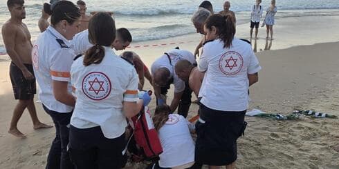 מזירת הטביעה בחוף בת ים