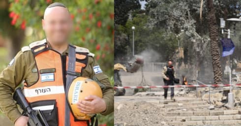 סא"ל ב' מג"ד 355 פיקוד העורף ואתר נפילה בשכונת הדר חיפה סא"ל ב' מג"ד 355 פיקוד העורף ואתר נפילה בשכונת הדר חיפה