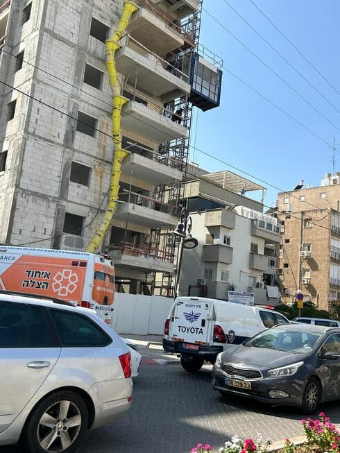 מזירת האירוע הטראגי ברחובות
