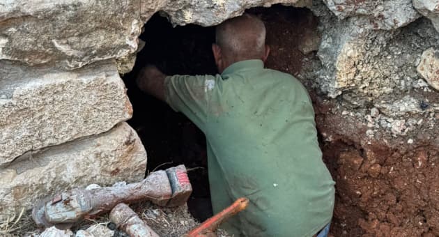 העבודות בעיר העתיקה בצפת (צילום: דוברות פלג הגליל, יורם אבן צור) העבודות בעיר העתיקה בצפת