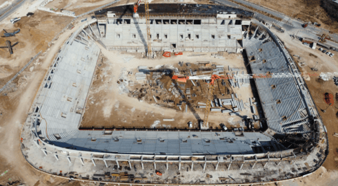 העבודות באצטדיון של אשדוד העבודות באצטדיון של אשדוד