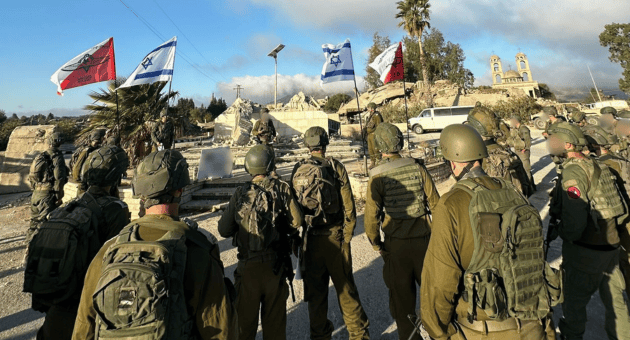 הטקס של גדוד 9236 ברמת הגולן (צילום: דובר צה"ל) גדוד 9236
