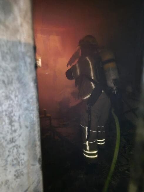 זירת האירוע (צילום: דוברות כב"ה מרכז) זירת האירוע