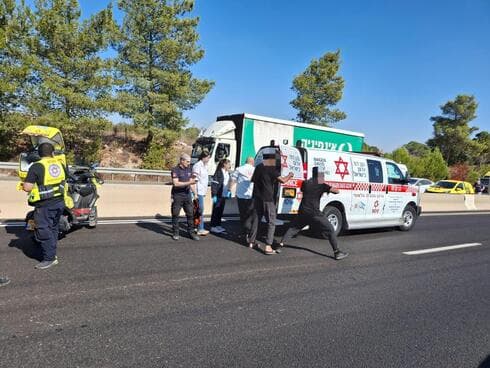 מזירת הירי על כביש 443, סמוך לצומת מודיעים