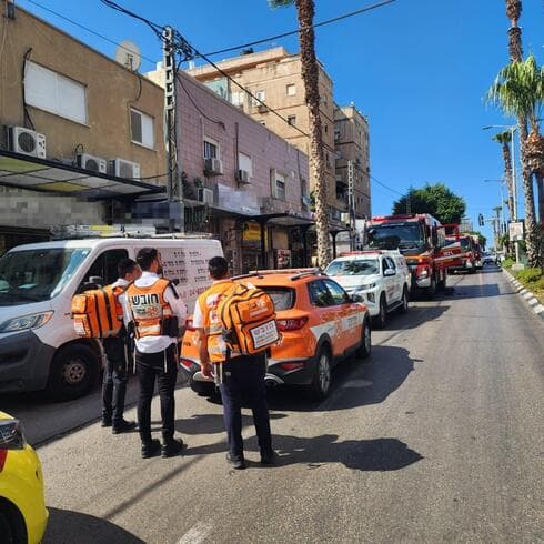 מזירת האירוע הטראגי בחדרה מזירת האירוע הטראגי בחדרה