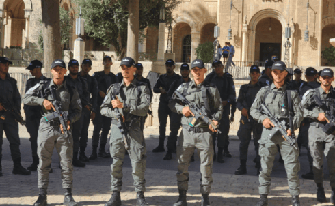 היערכות המשטרה בירושלים (צילום: דוברות המשטרה) היערכות המשטרה בירושלים