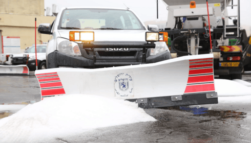 שלג בירושלים (צילום: ארנון בוסאני) שלג בירושלים