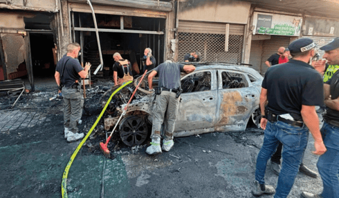 פיצוץ רכב בשוק רמלה פיצוץ רכב בשוק רמלה