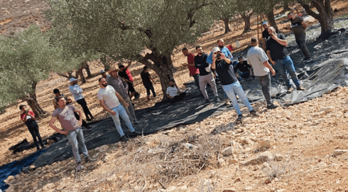 המסיק של תושבי רמות (צילום: פרטי) המסיק של תושבי רמות