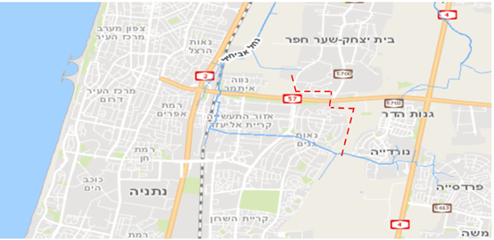 הטיית נחל נורדיה (צילום: עיריית נתניה) הטיית נחל נורדיה