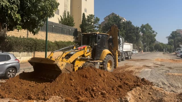 העבודות ברחוב רופין כפר סבא