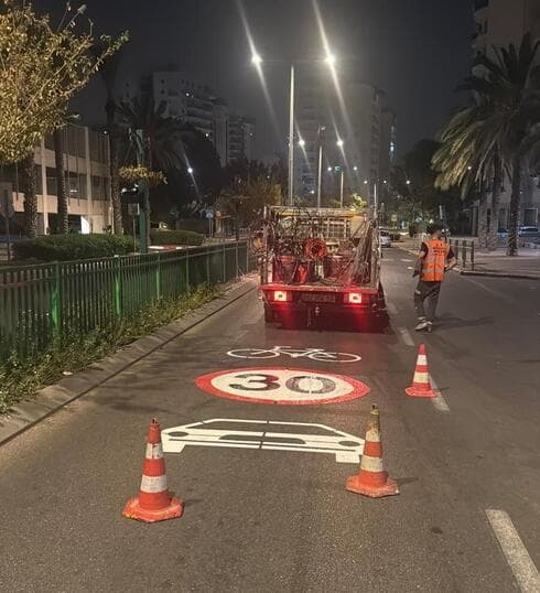 סימונים חדשים בכבישי ראשון לציון סימונים חדשים בכבישי ראשון לציון