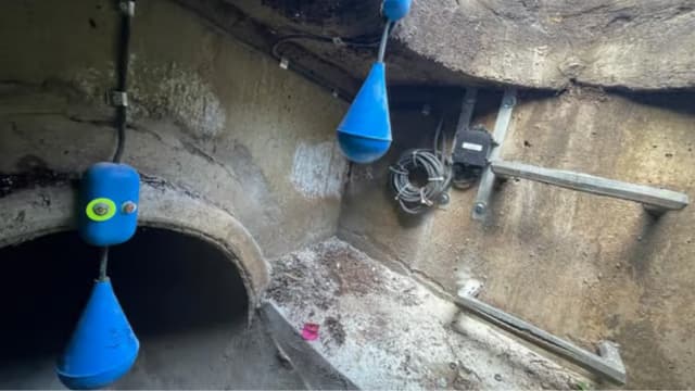 החיישנים במערכות הניקוז (צילום: SMBIT) החיישנים במערכות הניקוז