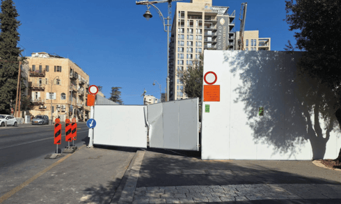 העבודות במרכז העיר (צילום: באדיבות התושבים) העבודות במרכז העיר