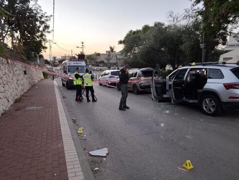 מזירת האירוע בחדרה מזירת האירוע בחדרה