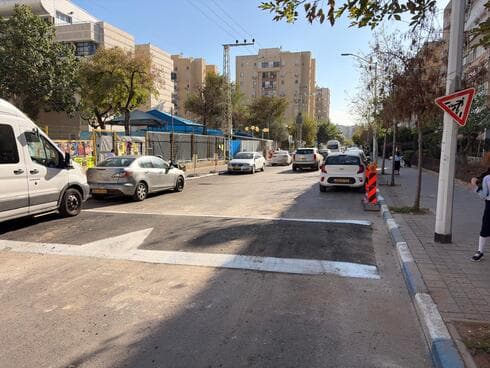 רחוב ליבורנו בבת ים. הפך לחד סטרי