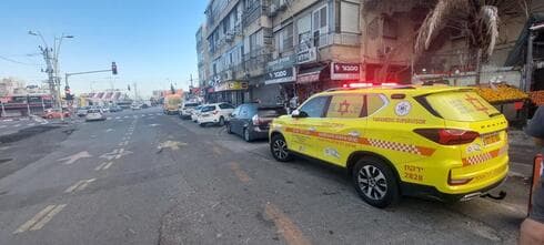 זירת השריפה (צילום: דוברות מד"א) זירת השריפה