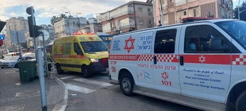 זירת השריפה (צילום: דוברות מד"א) זירת השריפה
