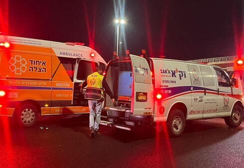 זירת התאונה (צילום: דוברות זק"א) זירת התאונה