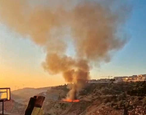 שריפת פסולת (צילום: פרטי) שריפת פסולת