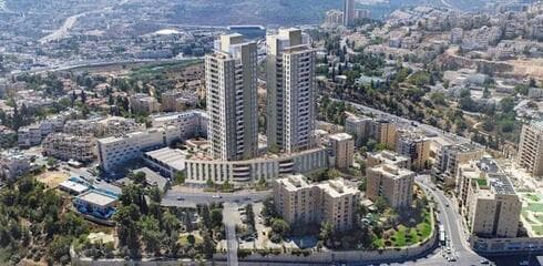 המגדלים כפי שהוצגו בתכנית המקורית. הדמיה: משרד הוק אדריכלים המגדלים כפי שהוצגו בתכנית המקורית. הדמיה: משרד הוק אדריכלים
