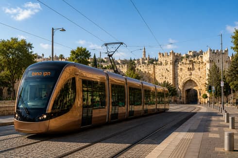 הקו החום של הרכבת הקלה. יחבר את מזרח העיר