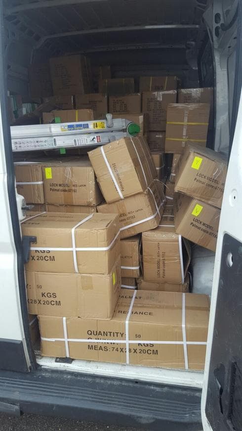 המשאית שנתפסה. צילום: דוברות המשטרה