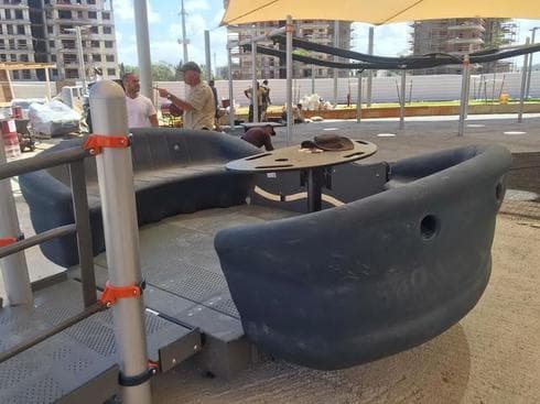 מתקן הקרוסלה הקבוצתית (צילום: החברה הכלכלית חדרה) מתקן הקרוסלה הקבוצתית (צילום: החברה הכלכלית חדרה)