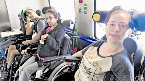 חניכי בית הגלגלים ברכבת. מגשימים חלום (צילומים: רונית באלס-וקנין)