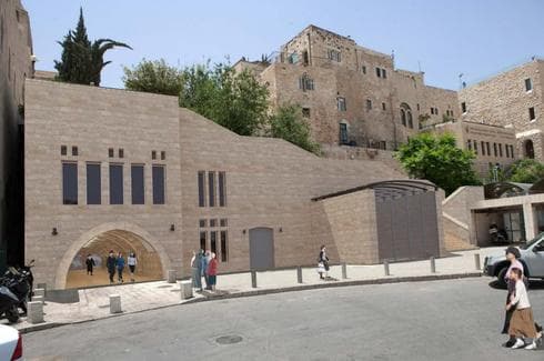 הדמיית מעליות הכותל. צילום: באדיבות דוד שרקי אדריכלים