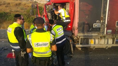 תאונה קטלנית בכביש 6  (צילום: יחזקאל איטקין)    