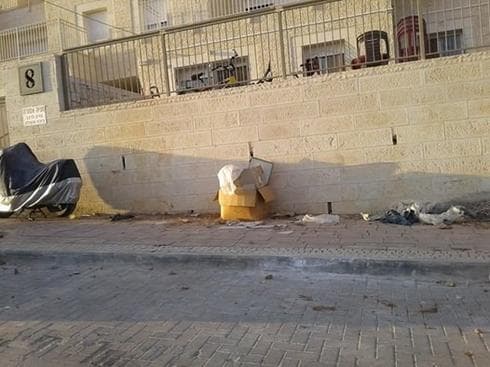 זבל בירושלים. צילום: פייסבוק