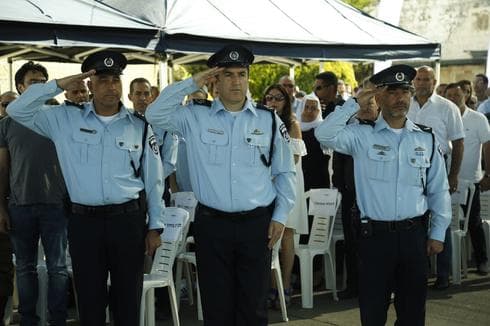 מימין לשמאל: דורון תורג'מן, יורם הלוי, חיים שמואלי. צילום: דוברות המשטרה