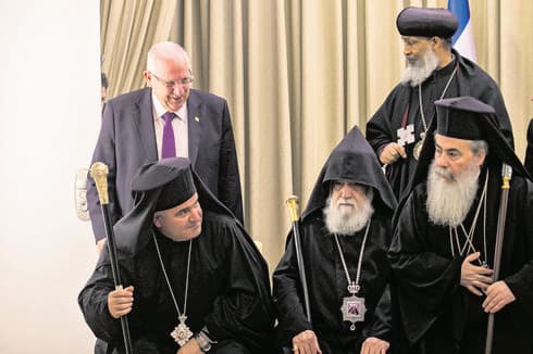 ראשי הכנסייה היוונית. צילום: אוהד צויגנברג