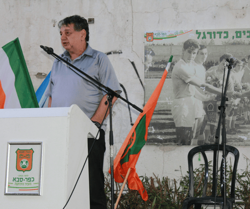 יצחק שום נואם אתמול בטקס | צילום: אריאל ימיני