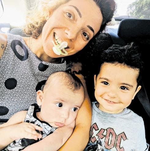 רעות עינב וילדיה יפתח ואסף. צילום: פרטי