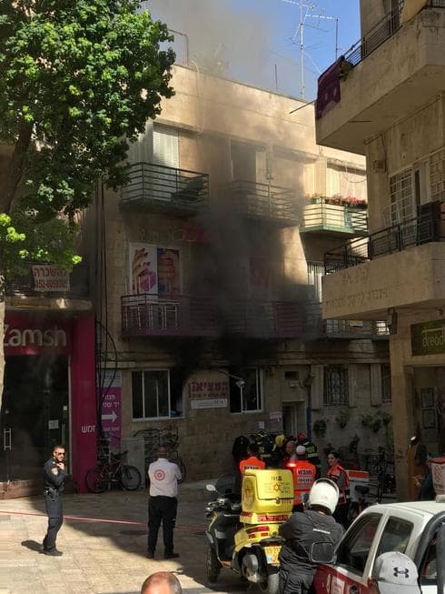 כוחות כיבוי האש הגיעו למקום האירוע. צילום: לירן תמרי