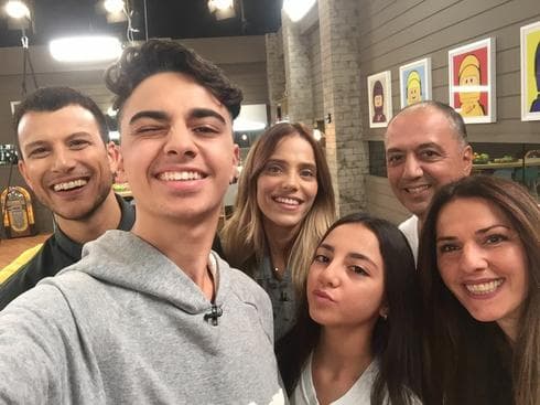 מאירי, משפחתו עם אסי ורותם. צילום: עדן מאירי