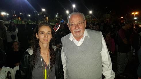 רחמים מלול עם מוריה, אלמנתו של יאיר ז"ל | צילום: באדיבות עיריית רחובות