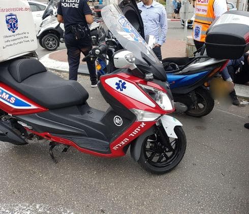 זירת התאונה בדב הוז חולון - צילום: דוברות איחוד הצלה