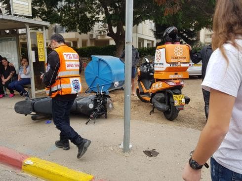 זירת האירוע בחולון - צילום: דוברות איחוד הצלה
