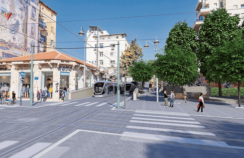 כך זה ייראה. הדמיה: צוות אב לתחבורה כך זה ייראה. הדמיה: צוות אב לתחבורה